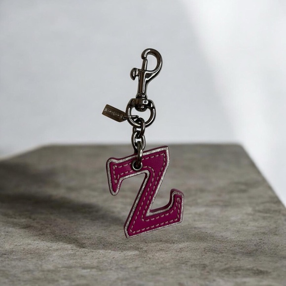 Coach Accessories - Coach key fob features a letter "Z" charm NWOT